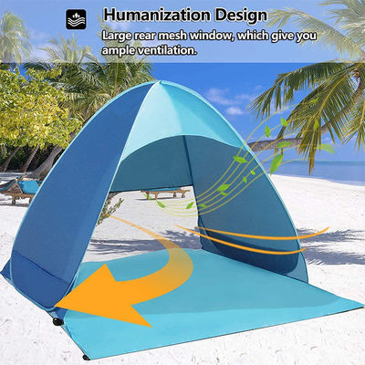 YEFFO ODM समुद्र तट सनस्क्रीन तम्बू शीसे रेशा रॉड आसान शिविर पॉप अप बीच आश्रय