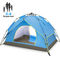 यूवी संरक्षण तत्काल पोर्टेबल डोम तम्बू 3-4 व्यक्ति कैम्पिंग के लिए