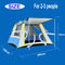 आउटडोर स्वचालित तह कैम्पिंग तम्बू 190T पॉलिएस्टर चार पक्ष तीन विंडोज़
