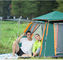 जल प्रतिरोधी डबल परत कैम्पिंग तम्बू शीसे रेशा पोल 2 से 3 व्यक्ति तम्बू