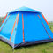 विंडप्रूफ शीसे रेशा पोल कैम्पिंग पॉप अप तम्बू 240x240x156 सेमी 3 4 व्यक्ति एक बेडरूम: