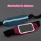 एथलीट के लिए आरामदायक लाइक्रा रनिंग बेल्ट बैग रोशनी फोन टच